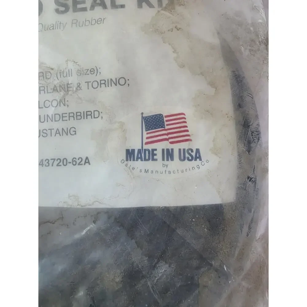 doaz 43720 62a trunk lid seal Ford Falcon Thunderbird Fairlane Torino Mustang